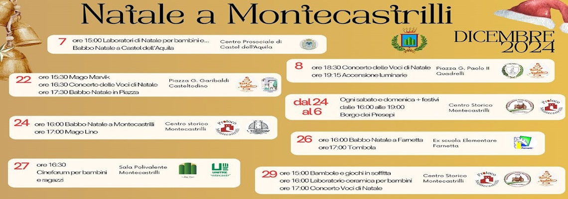 playbill Christmas in Montecastrilli - Montecastrilli